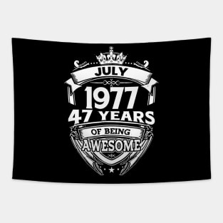 July 1977 47 Years Of Being Awesome 47th Birthday Tapestry