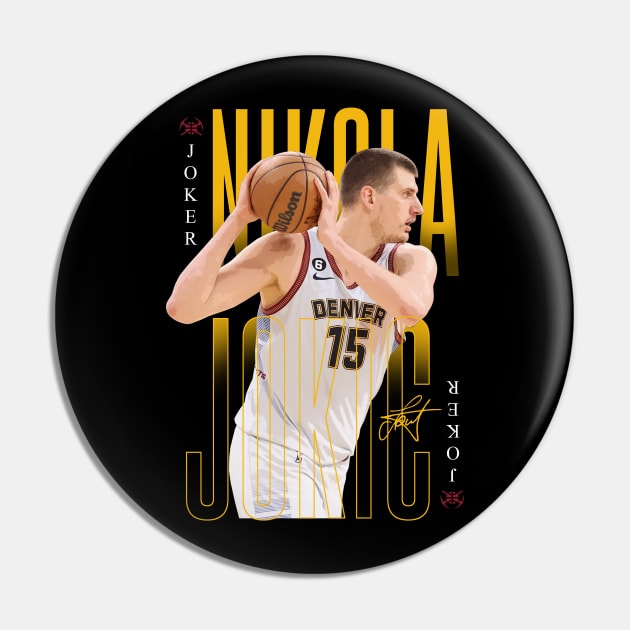 Nikola Jokic The Joker Pin by Juantamad