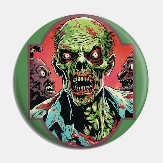 Zombie Fury Pin by Veata Atticus Store