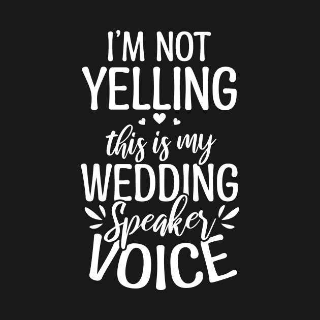 Speaker Shirt | Not Yelling My Speaker Voice by Gawkclothing