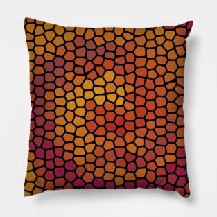 Painted Glass Of Chakra Coloured Stripes Pillow