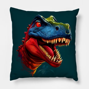 ScaryTyrannosaurus Rex Dinosaur Head Pillow