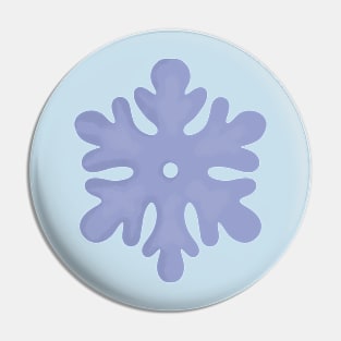 Blue Snowflake Pin