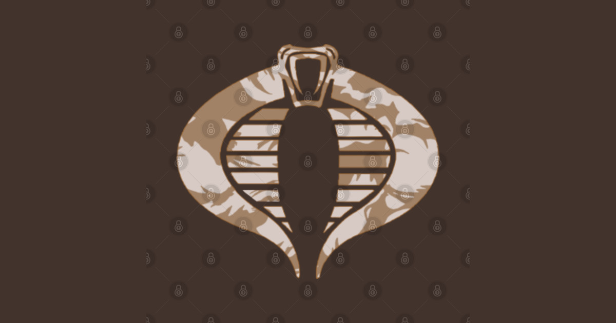 Gi Joe Cobra Logo British Army DPM Desert Camo - Cobra Enemy - Sticker | TeePublic
