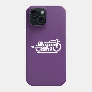 Moped Girl / Mopedgirl (white) Phone Case