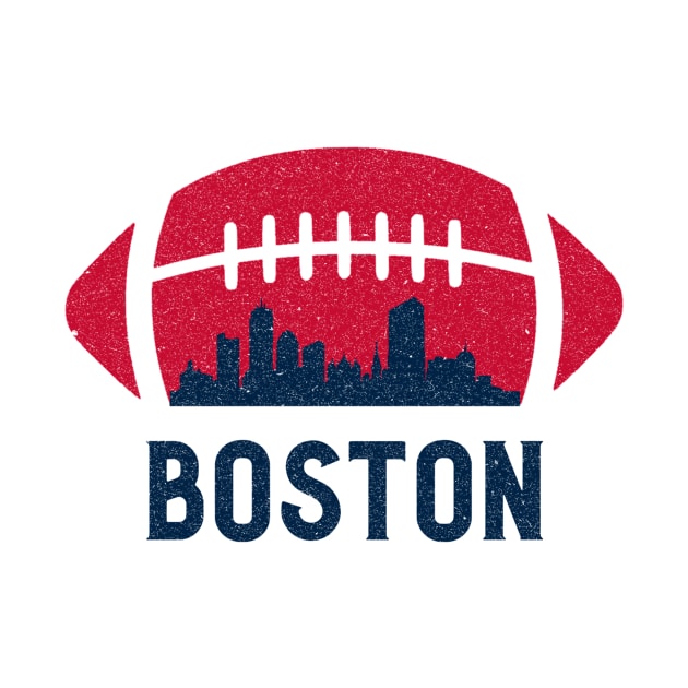 Boston Football Skyline by Sloop