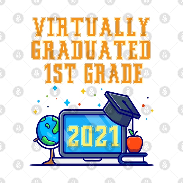 Kids Virtually Graduated 1st Grade in 2021 by artbypond