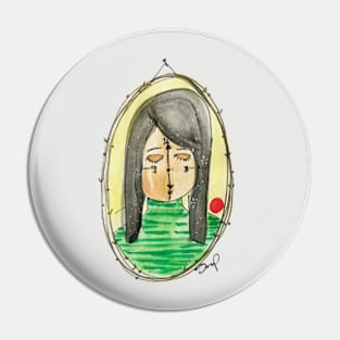 Lady Time Pin