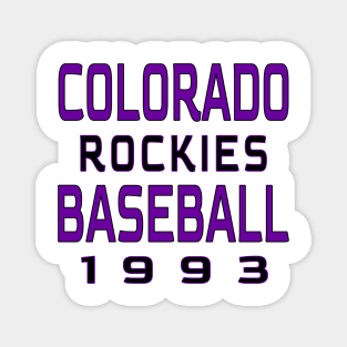 Colorado Rockies Baseball Classic Magnet