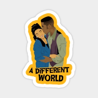 black romantic kiss different world Magnet