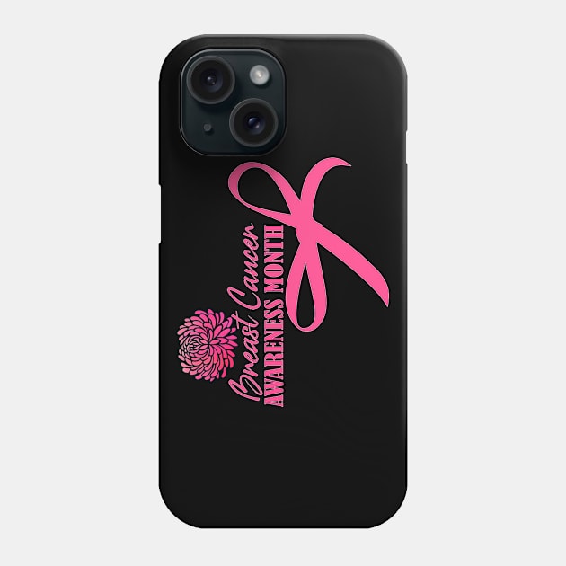 Breast Cancer Awareness Month Phone Case by Mayathebeezzz