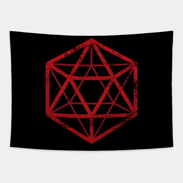 Icosahedron Tapestry by chiizukun