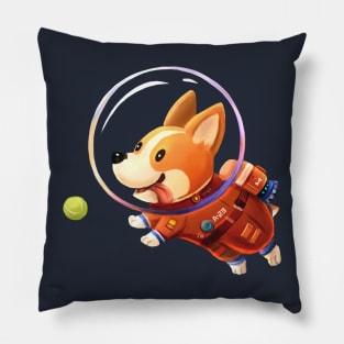 Astronaut Corgi Pillow
