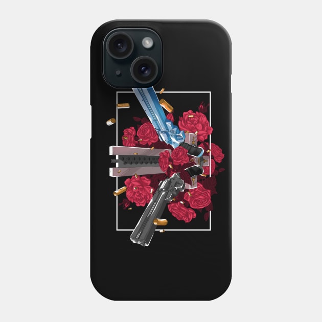 Three Guns and a Typhoon (Alternate Version) Phone Case by manoystee