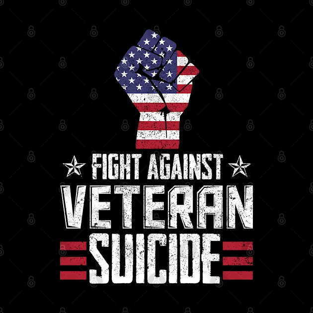 American Flag  Fight against Veteran Suicide by Caskara