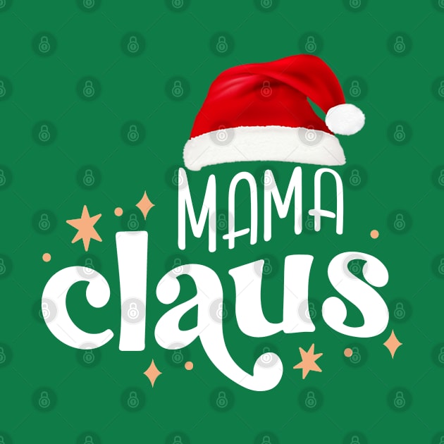 Christmas Family Pajamas Mama Claus by smallcatvn