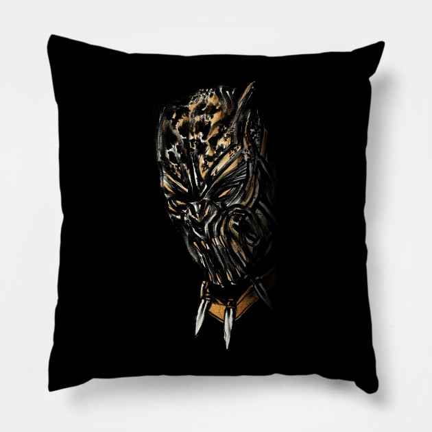 Killmonger Pillow by sketchnkustom