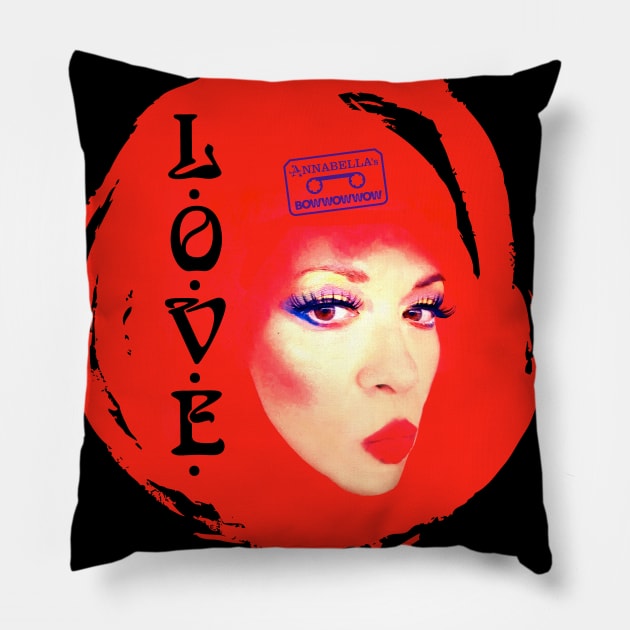 Annabella Lwin L.O.V.E. Official Merch! Pillow by Pop Fan Shop