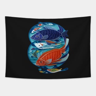 Sea and river inhabitants are wonderful fish.. Tapestry