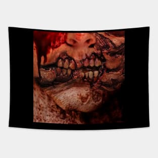 Halloween Zombie Costume Mask Tapestry