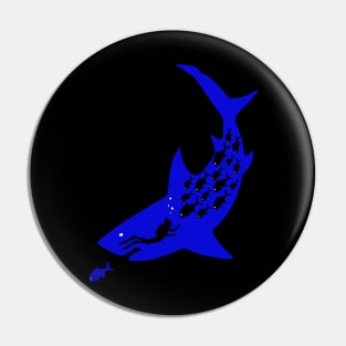 Shark In The Dark Pin