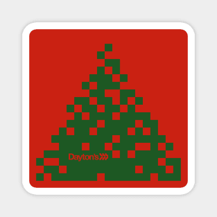 Dayton's "pixel" tree box Magnet