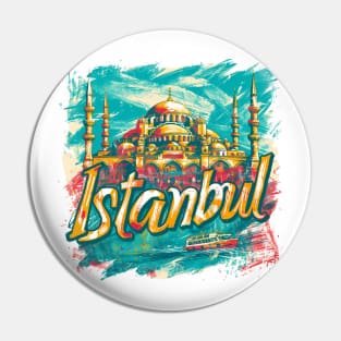 Istanbul Retro Turkey t-shirt Pin