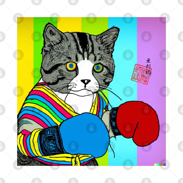 Muay Thai Kitty by Master Alex Designs