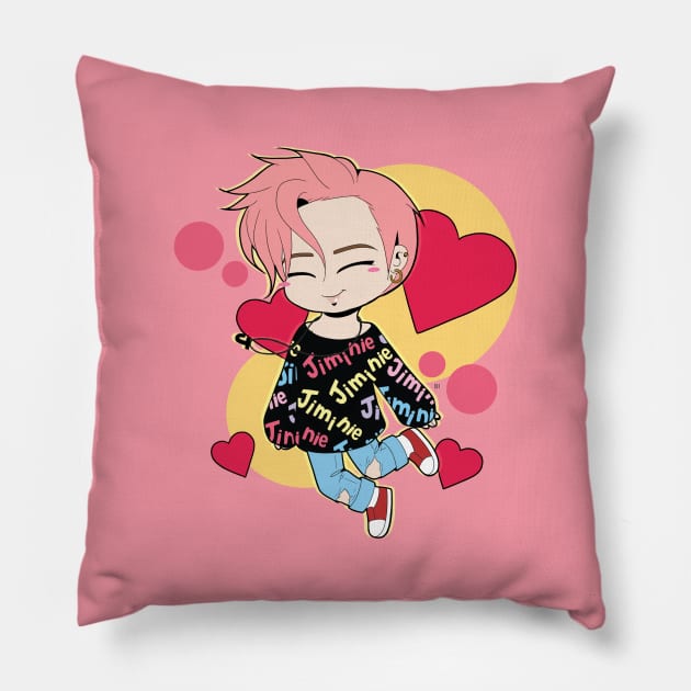 You Never Walk Alone Chibi Jimin Pillow by DaphInteresting