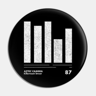 Aztec Camera / Minimal Graphic Design Tribute Pin