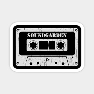 Soundgarden - Vintage Cassette White Magnet