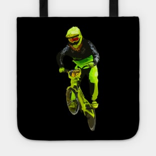 bmx lime green Tote