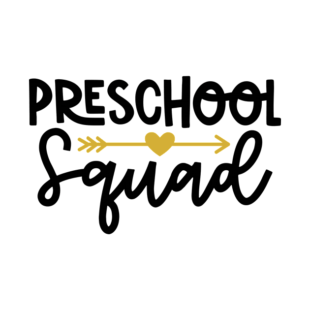 Preschool Squad Funny Back to School Kids by ThreadSupreme