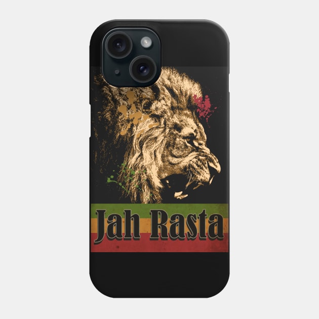 Jah Rasta Lion Phone Case by CTShirts