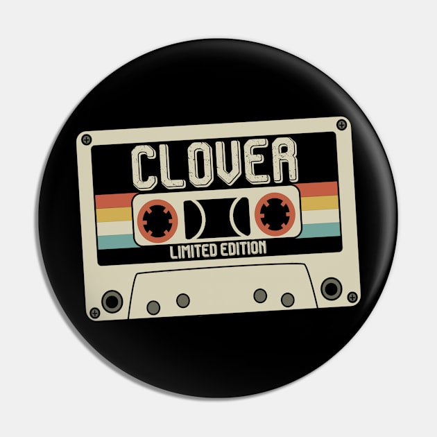 Clover Name - Limited Edition - Vintage Style Pin by Debbie Art