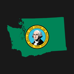 Washington Flag Map T-Shirt