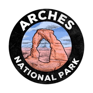 Delicate Arch Retro Badge T-Shirt