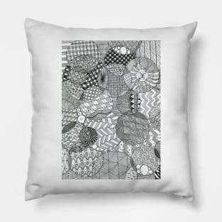 Zentangle Circles Pillow