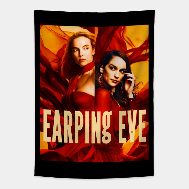 Earping Eve! Wynonna Earp - Killing Eve Crossover Tapestry by SurfinAly Design 