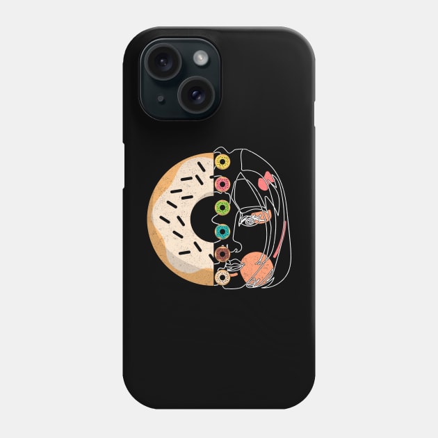 Check Out My Six Pack Donuts Lover Half Human Half Doughnut Phone Case by alcoshirts