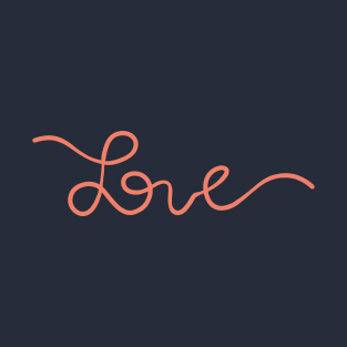 Love Handwritten Lineart T-Shirt