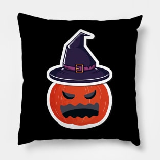 halloween witch pumpkin Pillow