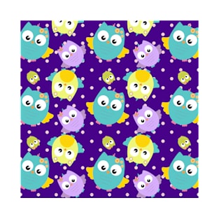 Purple Owls T-Shirt