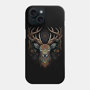 Aztec Deer Art Print Native Azteca Stag Indigenous Mayan Style Phone Case