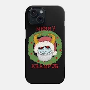 Merry Krampus Wreath Phone Case