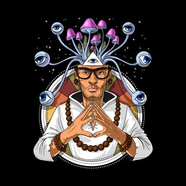 Psychedelic Psychonaut Shaman by underheaven