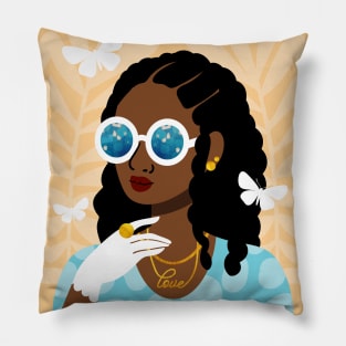 Cornrows Hairstyle Pillow