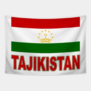 The Pride of Tajikistan - Tajikistani Flag Design Tapestry