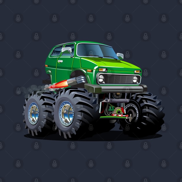 Cartoon monster truck by Mechanik