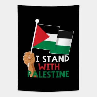 I Stand with Palestine - Free Palestine - I Love Palestine - Palestinian Resistance Solidarity Design -wht Tapestry